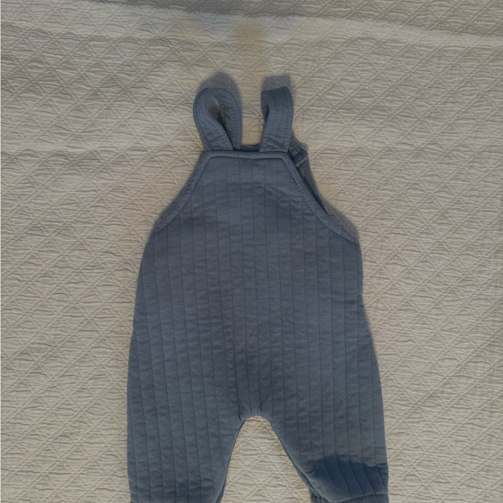 Disney Stitch Kids Overalls - Gray/Blue Sz 0-3mth - Picture 2 of 3